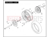 Harley-Davidson 2006 DYNA DYNA LOW RIDER  - FXDLI REAR WHEEL - CAST