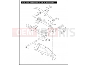 Harley-Davidson 2006 DYNA DYNA WIDE GLIDE  - FXDWGI REAR FORK, DEBRIS DEFLECTOR, & BELT GUARD