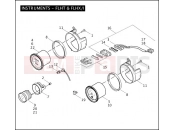 Harley-Davidson 2006 SIDECAR FLHTC/I SIDECAR  - SIDECAR FOR FLHTC/I INSTRUMENTS - FLHT & FLHX/I