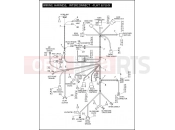 Harley-Davidson 2006 SIDECAR FLTR/I SIDECAR  - SIDECAR FOR FLTR/I WIRING HARNESS, INTERCONNECT - FLHT & FLHX