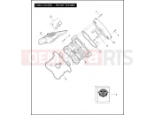 Harley-Davidson 2006 VRSC VRSCA V-ROD  - VRSCA 105 CAM COVERS - FRONT SHOWN