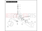 Harley-Davidson 2006 VRSC VRSCD NIGHT ROD  - VRSCD 105 FRONT TURN SIGNALS
