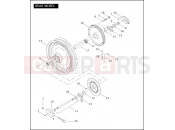 Harley-Davidson 2005 CVO/CUSTOM CVO FAT BOY  - FLSTFSE REAR WHEEL