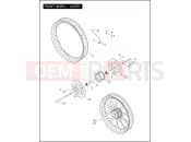 Harley-Davidson 2005 DYNA DYNA LOW RIDER  - FXDL FRONT WHEEL - LACED