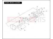 Harley-Davidson 2005 DYNA DYNA WIDE GLIDE  - FXDWG FRONT BRAKE CALIPER