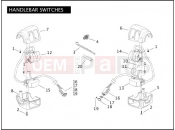 Harley-Davidson 2005 DYNA DYNA WIDE GLIDE  - FXDWG HANDLEBAR SWITCHES
