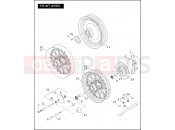 HARLEY-DAVIDSON SOFTAIL DELUXE  - FLSTNI FRONT WHEEL (2 OF 2)