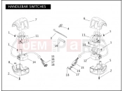 HARLEY-DAVIDSON SOFTAIL DELUXE  - FLSTNI HANDLEBAR SWITCHES