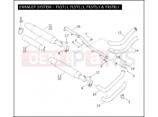 Harley-Davidson 2005 SOFTAIL NIGHT TRAIN  - FXSTB EXHAUST SYSTEM - FXST/I, FLSTC/I, FXSTS/I & FXSTB/I