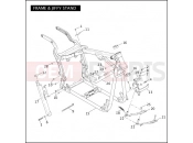 Harley-Davidson 2005 SOFTAIL NIGHT TRAIN  - FXSTB FRAME & JIFFY STAND