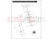 Harley-Davidson 2005 SOFTAIL NIGHT TRAIN  - FXSTB ROCKER ARM ASSEMBLY & PUSHRODS -Twin Cam 88BÂ