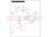 HARLEY-DAVIDSON SOFTAIL DEUCE  - FXSTDI FUEL TANK - FUEL INJECTED