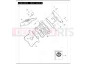 Harley-Davidson 2005 VRSC VRSCA V-ROD  - VRSCA CAM COVERS - FRONT SHOWN