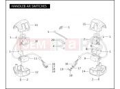 Harley-Davidson 2005 VRSC VRSCA V-ROD  - VRSCA HANDLEBAR SWITCHES