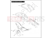 Harley-Davidson 2005 VRSC VRSCA V-ROD  - VRSCA REAR FENDER & SUPPORTS