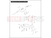 Harley-Davidson 2005 VRSC VRSCA V-ROD 98  - VRSCA 98 HANDLEBAR & THROTTLE CONTROL