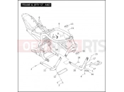Harley-Davidson 2005 VRSC VRSCB V-ROD  - VRSCB FRAME & JIFFY STAND