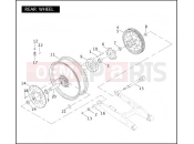 Harley-Davidson 2005 VRSC VRSCB V-ROD  - VRSCB REAR WHEEL
