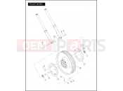 Harley-Davidson 2005 VRSC VRSCB V-ROD 98  - VRSCB 98 FRONT WHEEL