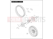 Harley-Davidson 2004 DYNA DYNA WIDE GLIDE  - FXDWG FRONT WHEEL - LACED