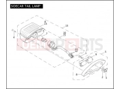 Harley-Davidson 2004 SIDECAR FLHTC SIDECAR  - SIDECAR FOR FLHTC SIDECAR TAIL LAMP