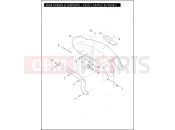 Harley-Davidson 2004 SOFTAIL HERITAGE SOFTAIL CLASSIC  - FLSTC REAR FENDER & SUPPORTS - FXST/I, FXSTS/I & FXSTB/I