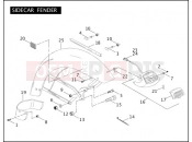 Harley-Davidson 2004 TOURING ELECTRA GLIDE STANDARD  - FLHTI SIDECAR FENDER