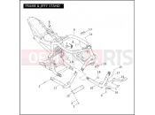Harley-Davidson 2004 VRSC VRSCA V-ROD  - VRSCA FRAME & JIFFY STAND