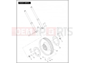 Harley-Davidson 2004 VRSC VRSCA V-ROD 98  - VRSCA 98 FRONT WHEEL