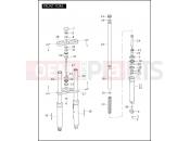 Harley-Davidson 2004 VRSC VRSCB V-ROD  - VRSCB FRONT FORK
