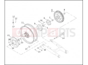 HARLEY-DAVIDSON VRSCA V-ROD  - VRSCA REAR WHEEL