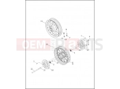 Harley-Davidson 2002 TOURING ULTRA CLASSIC  - FLHTCUI FRONT WHEEL