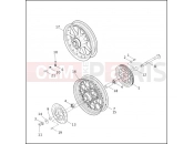 Harley-Davidson 2002 TOURING ULTRA CLASSIC  - FLHTCUI REAR WHEEL