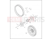 Harley-Davidson 2001 DYNA DYNA LOW RIDER  - FXDL FRONT WHEEL - LACED