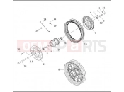 Harley-Davidson 2001 DYNA DYNA WIDE GLIDE  - FXDWG REAR WHEEL - LACED