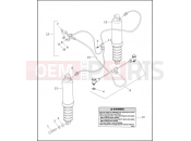 Harley-Davidson 2001 TOURING ELECTRA GLIDE CLASSIC  - FLHTCI REAR SHOCK ABSORBERS & AIR SUSPENSION SYSTEM