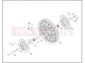HARLEY-DAVIDSON DYNA LOW RIDER  - FXDL FRONT WHEEL - CAST