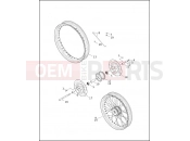 HARLEY-DAVIDSON DYNA LOW RIDER  - FXDL FRONT WHEEL - LACED