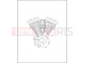 Harley-Davidson 1999 CVO/CUSTOM CVO DYNA SUPER GLIDE  - FXR2 ENGINE ASSEMBLY - COMPLETE