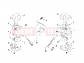 Harley-Davidson 1999 SOFTAIL HERITAGE SPRINGER  - FLSTS HANDLEBAR SWITCHES