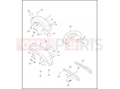 Harley-Davidson 1998 DYNA DYNA SUPER GLIDE  - FXD FRONT & REAR FENDER & REAR FENDER COVERS