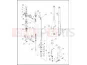Harley-Davidson 1997 DYNA DYNA WIDE GLIDE  - FXDWG FRONT FORK - FXD, FXDL & FXDS-CON (1 OF 2)
