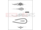 Harley-Davidson 1997 SOFTAIL SPRINGER SOFTAIL  - FXSTSB FUEL TANK TRIM