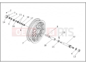 HARLEY-DAVIDSON ELECTRA GLIDE STANDARD  - FLHT SIDECAR WHEEL