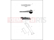 Harley-Davidson 1995 DYNA DYNA LOW RIDER  - FXDL FUEL TANK TRIM - 1995