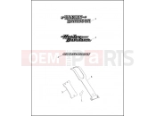 Harley-Davidson 1995 DYNA DYNA WIDE GLIDE  - FXDWG FUEL TANK TRIM - 1996