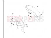 Harley-Davidson 1995 DYNA DYNA WIDE GLIDE  - FXDWG REAR FENDER