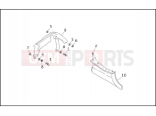 Harley-Davidson 1994 SIDECAR FLHTC/I SIDECAR  - SIDECAR FOR FLHTC/I REAR BELT GUARD & DEBRIS DEFLECTOR