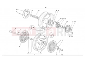 DUCATI 2005 Monster 1000 S FRONT AND REAR WHEELS