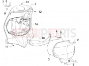 PIAGGIO Fly 150 (LBMM57) Front glove-box - Knee-guard panel